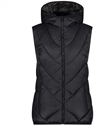 CMP - Woman Vest Fix Hood, Woman, Nero, 38
