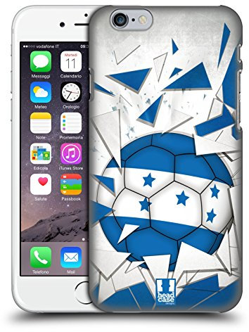 Head Case Designs Honduras Fussball Glassplitter Harte Rueckseiten Handyhülle Hülle Huelle kompatibel mit Apple iPhone 6 / iPhone 6s