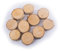 WooDeeDoo Extra Small Wooden Slices Log Tree Bark Ø 3-4 cm | Pack of 10 | Unfinished Round Blank Pieces Art & Crafts Discs Circles DIY Decoration