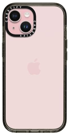 CASETiFY Impact Case for iPhone 15 [4X Military Grade Drop Tested / 8.2ft Drop Protection] - Clear Black