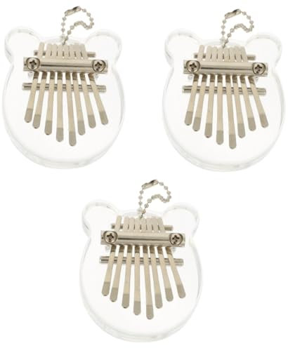 TOYANDONA 3stücke Portable Kalimba Tasten Daumenklavier Mit Ergonomischem Design Musikinstrument Für Anfänger Und Erwachsene Für Familie Und Schule