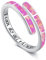 Twoowl Opal Ring 925er Sterlingsilber Rosa Opal Ring Verstellbare Ringe Opal Schmuck Geschenke für Frauen Mädchen Geburtstag