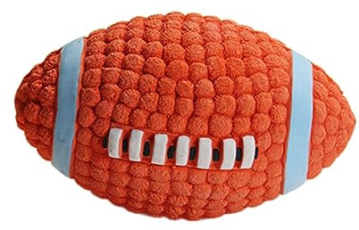 Beavorty Quietschendes Rugby-Spielzeug für Hunde Aus Latex 9 cm Spielzeug für Hunde Haustier-beißspielzeug