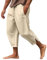WDCHAOYUE Pantalon en Lin Homme Salopette De Travail Homme Pantalon Cuisine Homme Salopette Homme Pantalon Elastique Homme Jean Blanc Homme Treillis Homme Salopette Homme Jeans Jean Beige XL