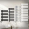LuxeBath Radiador Toallero de Baño Iron EM 500 x 1200 mm Antracita Diseño Panel con Conexión Lateral + Elemento Calefactor 1200W con Termostato Control Táctil Calentador Secador de Toallas