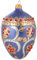 Miss Christmas Palace Collection 2024 Weihnachtsbaumschmuck aus geblasenem Glas, Blau und Gold, Fabergé-Ei, 12,7 cm (Midnight Garden Blue)
