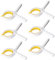 KINDOYO 6Pcs Large Beach Towel Clips - Non-Slip Towel Pegs Plastic Windproof Clothes Pins Strong Grip Non-Marking Laundry Clip Towel Clips for Sun Loungers Laundry Garden Pool (Yellow)