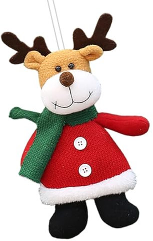 Adorno de muñeca de árbol de Navidad, adornos colgantes de peluche, decoración de Navidad de temporada, adornos de Navidad para interiores y exteriores, bonitas decoraciones navideñas, decoración de