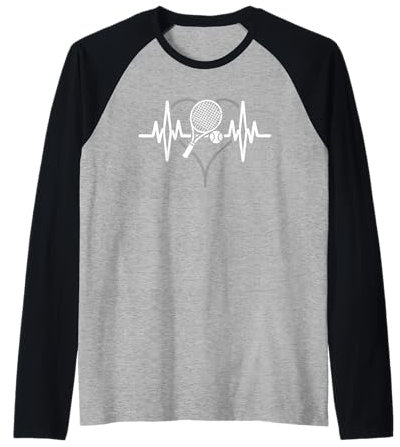 Heartbeat Tennis Heartline Pulse Sportspiel für Spieler Raglan