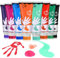 TOGOU2S Kids Finger Paint Sets, 8 Colors(75ml) Washable Paints for Kids, Finger Paint with Sponge Head Easy to Apply&Wash, Safe Non-Toxic Finger Paints for Art, Craft DIY, Gifts for Toddlers Children