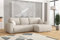 Imebel Ecksofa mit Schlaffunktion 280x142x87 cm - Schlafsofa Ecksofa im Modernen Stil für 4 Personen - Bequeme Schlafcouch L-Form - Sofa mit Bettkasten - Eckcouch mit Bettfunktion