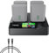Toprig BC02 NP-FZ100 Chargeur de batterie pour appareil photo 4 canaux, USB-C PD 60 W, charge rapide, écran LCD, design portable, compatible avec batterie Sony NP-FZ100