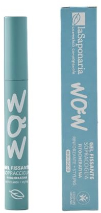 La Saponaria | Gel Fissante Sopracciglia Trasparente Effetto Laminazione, Styling Flessibile, Finish Naturale e Lunga Tenuta - con Fitocheratina, Aloe Vera e Tamarindo, Vegano e Bio, 10 ml