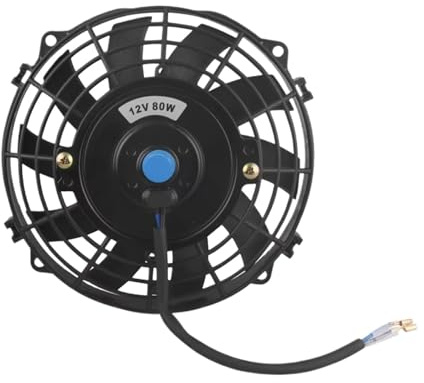 ventilateur refroidissement Kit Montage Universel Climatisation Voiture Radiateur Électronique Lame Ventilateur Électrique 7 10 12 14 Pouces 12V 80W 2100 Tr/min(12inch)