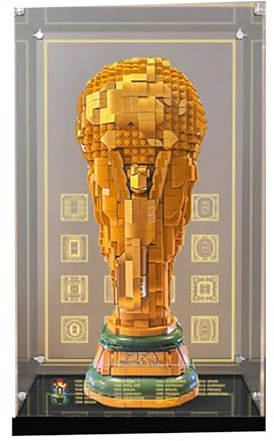 Acryl Vitrine für Lego 43020 Weltmeisterschaft Pokal Bauset Staubdicht Transparent Box - Nur Vitrine Schaukasten Kompatibel mit Lego 43020