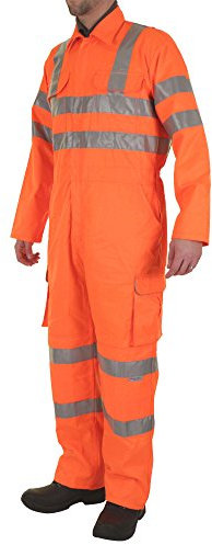 RAILSPEC COVERALL ORANGE 44