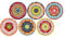 Rose & Tulipani Ensemble de 6 Assiettes à Salade Couleurs Mixtes Style méditerranéen Nador Lot de 6
