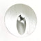 Lampenlux High Power LED Aussenleuchte Einbaustrahler IP54 Reika Spot Rund Aluminium Silber 7cm 230V mit Unterputzdose