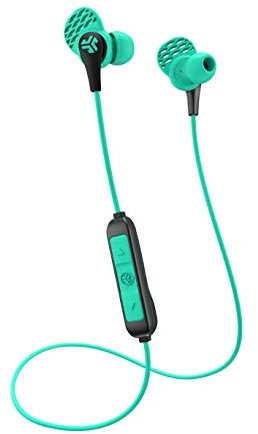 JLab JBuds Pro Bluetooth Wireless Earbuds, In-Ear Kopfhörer mit 10mm-Titan-Treibern und Geräuschisolierung, Inkl. Gel-Ohrtips und Cush-Fin-Ohrpassstücke für optimale Passform (Blaugrün)