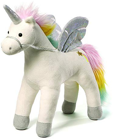 GUND 6052866 - Peluche de Unicornio mágico sonoro y Luminoso
