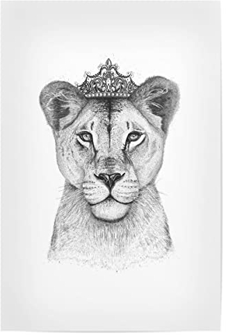artboxONE Poster 30x20 cm Prints & Kunstdrucke Tiere The Lioness Queen - Bild löwin königin löwe