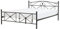 Zeitlos schönes Metallbett in schlichtem Design 160 x 200 cm schwarz Rodez