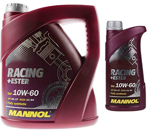 5 Liter OriginalMANNOL Motoröl SAE 10W-60 RACING+ESTER Engine Oil Öl