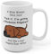 Lustige Rhodesian Ridgeback Kaffeetasse für Hunde, Mutter, Frauen, weise, Weihnachten, 425 ml, Weiß