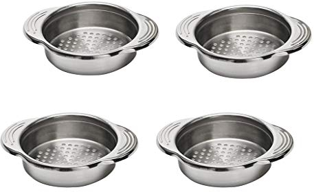 Tubayia Lot de 4 passoires en acier inoxydable pour boîtes de conserve et aliments