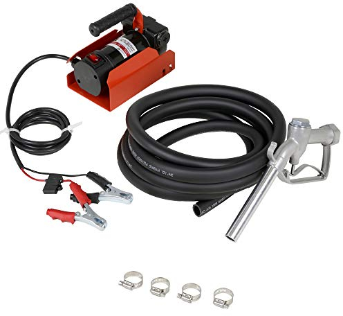 G Kit pompa di alimentazione carburante diesel Portatile 40LPM DC 12V Incluso tubo di aspirazione e filtro di alimentazione manuale in alluminio per ugelli (non per benzina)