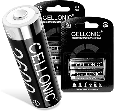 CELLONIC 4X Batteria AA Compatibile con Microsoft Xbox Series X, Series S/One Controller Ricambio da 4X 2600mAh AA per Controller Console Giochi palmare