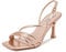 QUEEN HELENA Sandali a Pianta Larga con Tacco Medio a Fascia Incrociata Casual Eleganti Donna ZM9306 (Champagne, Numeric_37)