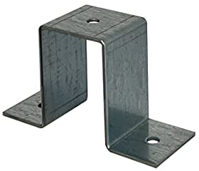 Rechteckrohrschelle Hoch Schelle, Bügelschelle, Balkenschelle, Rechteckrohr in 15x30 20x30 20x40 25x45 25x50 30x40 40x50 30x60 40x60 40x80, verzinkt (40x60mm)