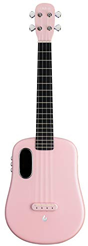 LAVA ME 3 Smartguitar, Kohlefaser Akustik gitarre mit Stimmgerät, mehrere Performance-Effekte, geeignet für Anfänger, Erwachsene, richtige Reisegitarre (Rosa 38 Zoll Piano Bag)