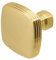 Decoranddecor Zinnia - Rounded Square Cupboard Door Knobs - Door Knobs for Cupboards, Cupboard Handles Knobs, Small Drawer Knobs, Kitchen Cupboard Knobs - 35mm Solid Zinc, Gold