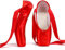 Spitzenschuhe Rosa Ballettschuhe für Anfänger Rot Schwarz Satin Professionelle Tanzschuhe Ballerinas mit Aufgenähten Bändern für Damen Mädchen(30 EU,Rot)