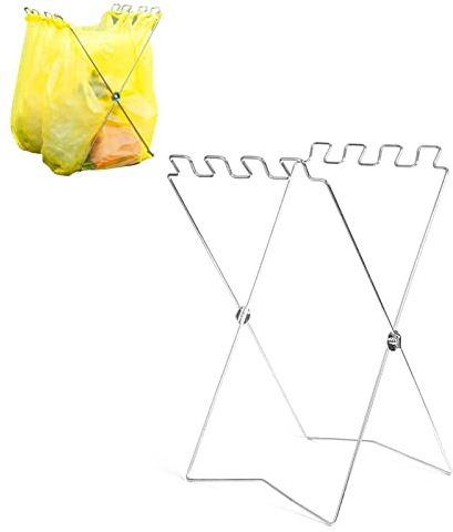 Eayoly Trash Bag Shelf | Collapsible Garbage Bag Support | Trash Bag Rack Portable for Dishcloth Towel Rack Living Room, Kitchen, Outdoor Activities