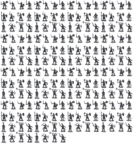 Cookwowe 1:72 200/Set Kunststoff Antike Soldaten Figuren Spielzeug Archaische Soldaten MäNner SchwertkäMpfer Action Mach Es Selbst Szene Spielzeug