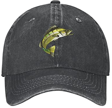 452 Schirmmütze Zander Fisch Mütze Verstellbar Baseball Cap Casual Sportkappe Für Erwachsene Running Erwachsenen