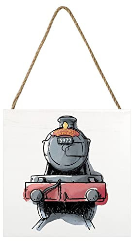 Harry Potter Bloque de madera Hogwarts Express, Blanco/Gris/Rojo, Talla única