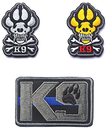 K9 Hundepfoten-Tracker, Diensthund Arbeitshund, Training, Hundewesten/Geschirre, Patch, Klettverschluss, bestickter Verschluss, Hundeabzeichen, Emblem für Diensthund, Arbeitshund, Führungshund,