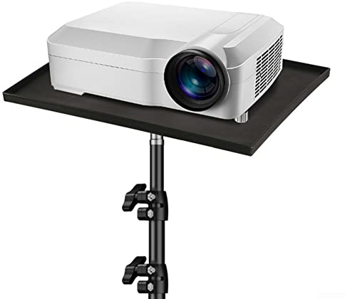 Plataforma de bandeja de trípode para proyector, 1/4 pulgadas, soporte para tarjeta de sonido, monitor para oficina, hogar, escenario o estudio
