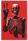 AYAROS Happy Skeleton Art Poster Drucke Abstrakte Seltsame Lustige Menschliche Knochen Mode Leinwand Wanddekoration Kunstwerk für Home Office