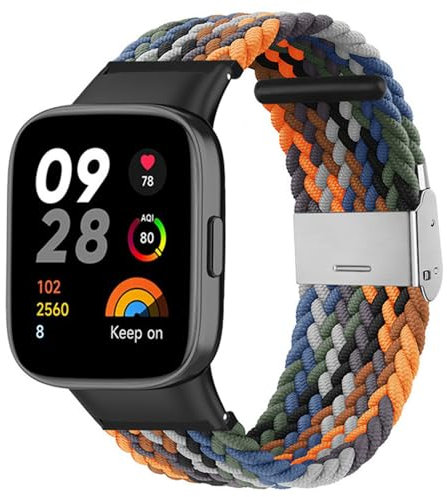 ACETCHS Cinturino compatibile con Redmi Watch 3, cinturino di ricambio regolabile in nylon