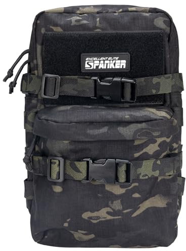 EXCELLENT ELITE SPANKER Tactical Outdoor MOLLE Hydration Pack Nylon Small Water Bladder Carrier Pack for Tactical Vest Backpack Plate Carrier（MCB）