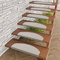 Snapstyle Natur Sisal Stufenmatte Halbrund Einfarbig, Größe/Ausführung/Menge:24x65 cm (halbrund) 1 Stck., Farbe:Grau