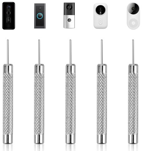 Onsolo Doorbell Removal Pin Ring Doorbell Release Key Tool Replacement Compatible with Eufy Chime Nest Blink Arlo Google Video Doorbell Sim Card Removal Tool for Removing Doorbell from Mount