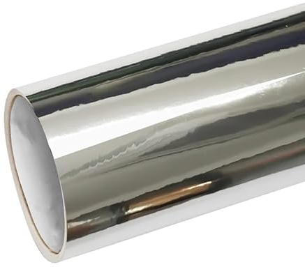 Pellicola Adesiva cast da Wrapping, Pellicola Rivestimento Protezione Adesiva, Car Sticker Wrapping, Wrappalo Premium Wrapping (Argento Cromato, 50cm x 150cm)