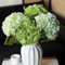 DUYONE 4PCS Künstliche Blumen Große Hortensien Blumen Latex Bouquet für Hochzeit Braut Büro Home Party Dekoration (2Pcs Grün+2Pcs Hellgrün)