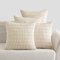 EMEMA Kordsamt Kissenbezüge 4er Set Dekorative Sofakissen Moderne Kissenhüllen 50x50 cm Dekokissen Weicher Zierkissenbezug für Wohnzimmer Sofa Schlafzimmer Creme